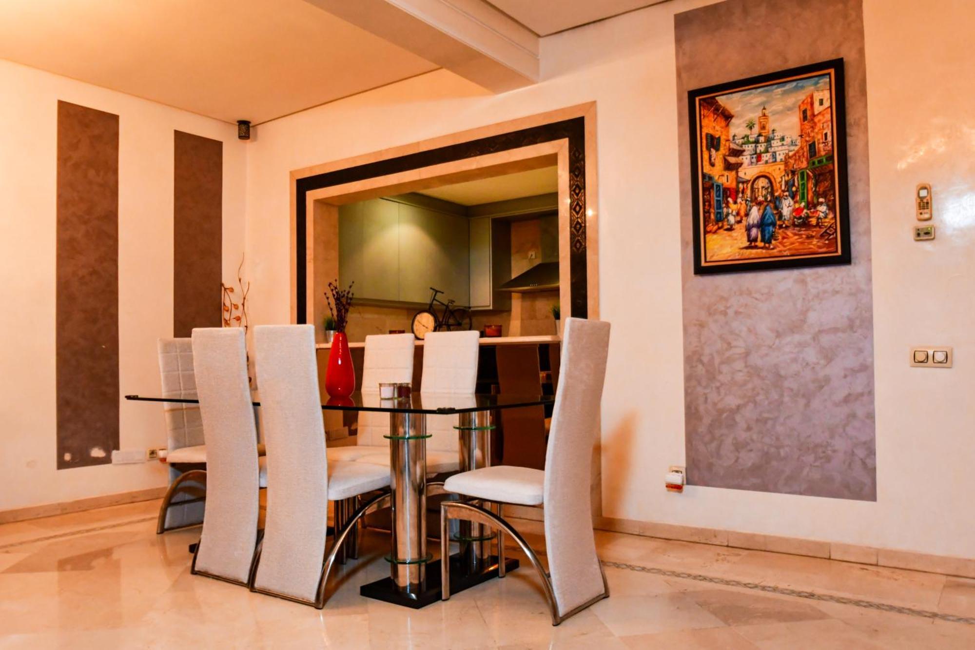 Appartement Haut Standing Gueliz Plaza マラケシュ エクステリア 写真