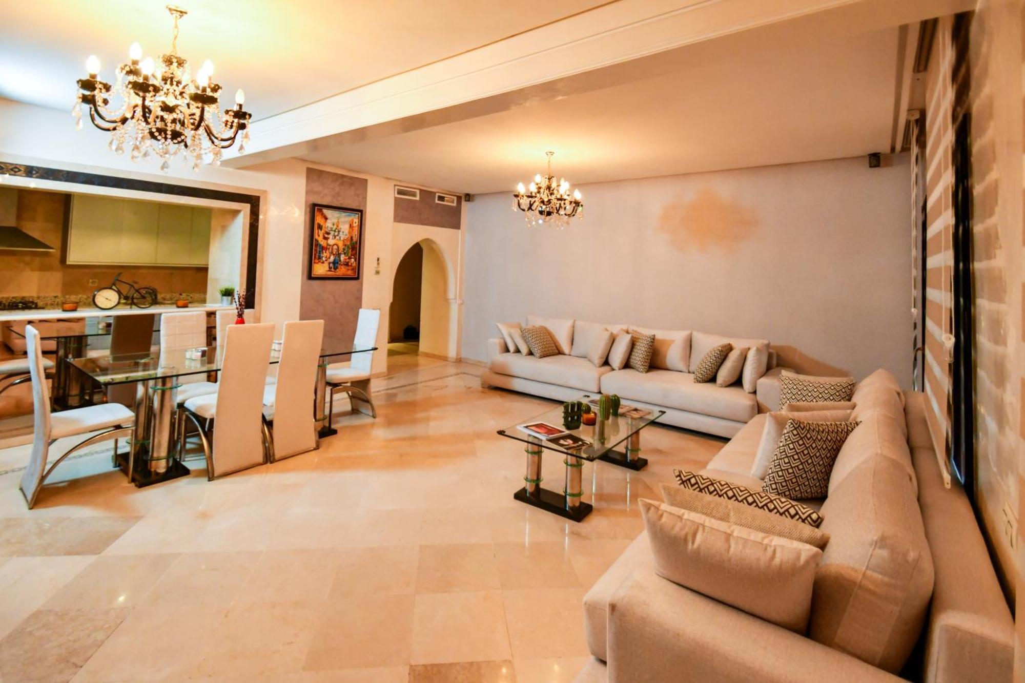 Appartement Haut Standing Gueliz Plaza マラケシュ エクステリア 写真
