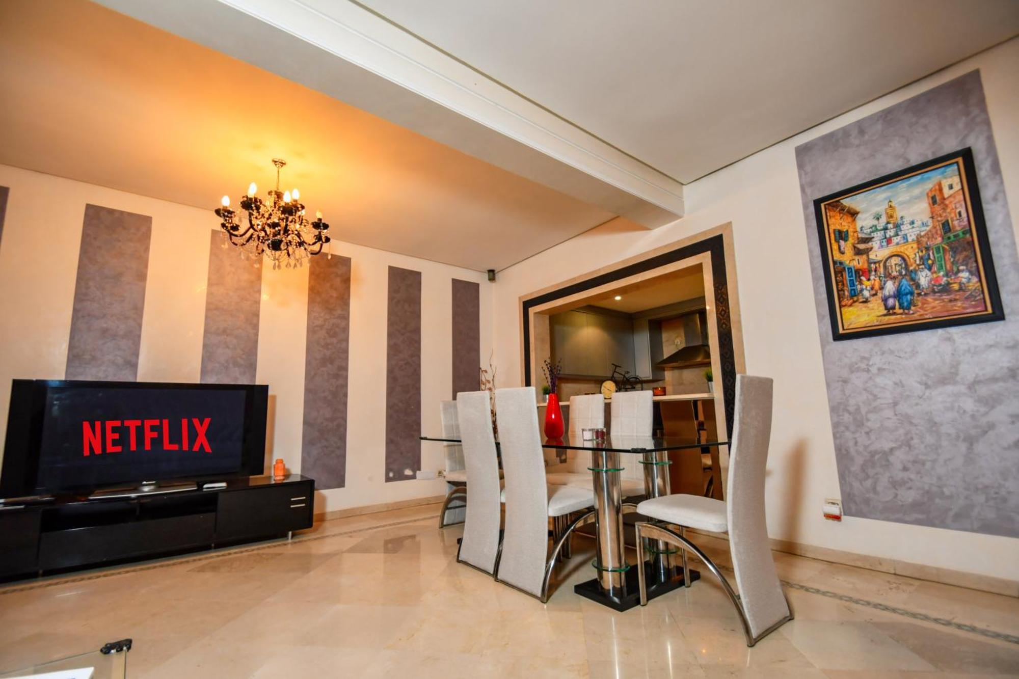 Appartement Haut Standing Gueliz Plaza マラケシュ エクステリア 写真